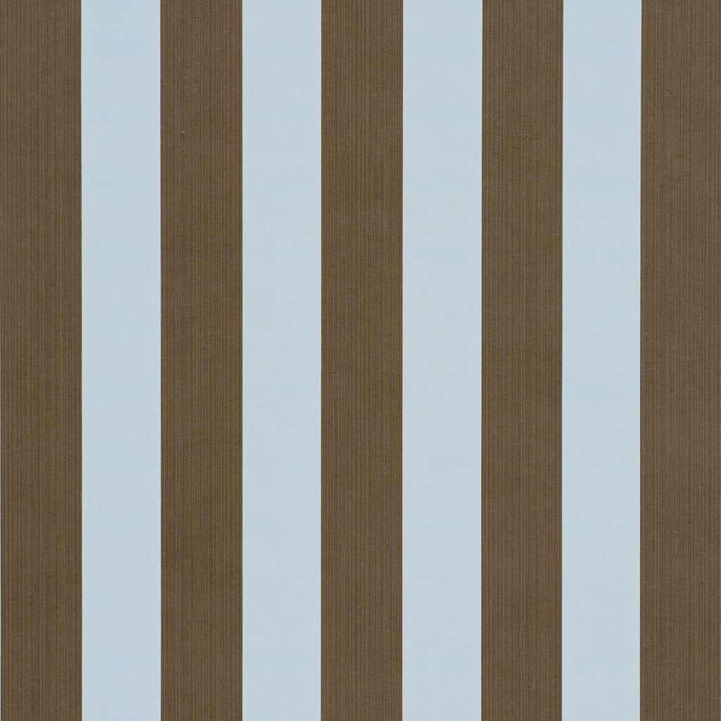 Edwin Stripe Medium BROWN & SKY | Schumacher - Image 1