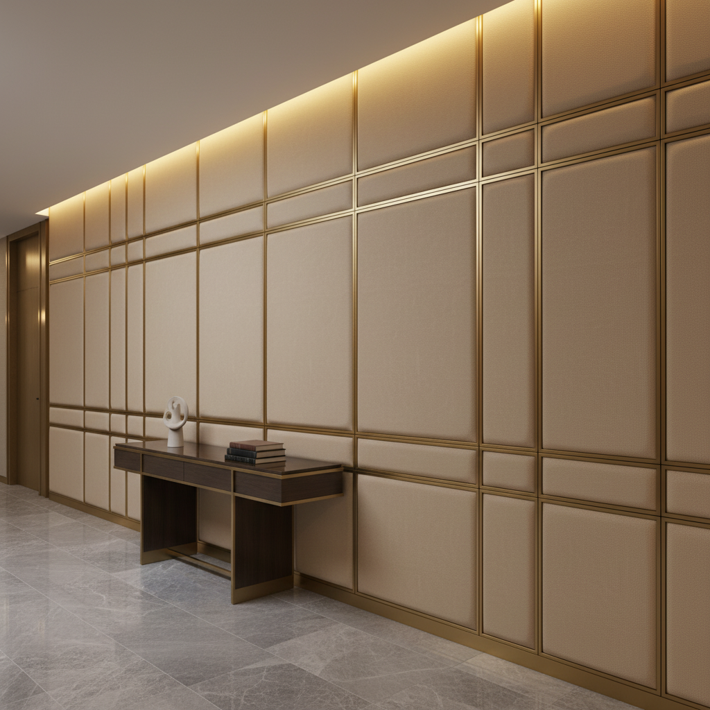 Aire Pebbled - Limestone Breathable Polyurethane Upholstered Wall Panel | Architectural Fabrics