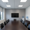 Moroccan Grey Horizontal Tight Emboss | Hollywood Wallcoverings - Conference Room commercial room setting