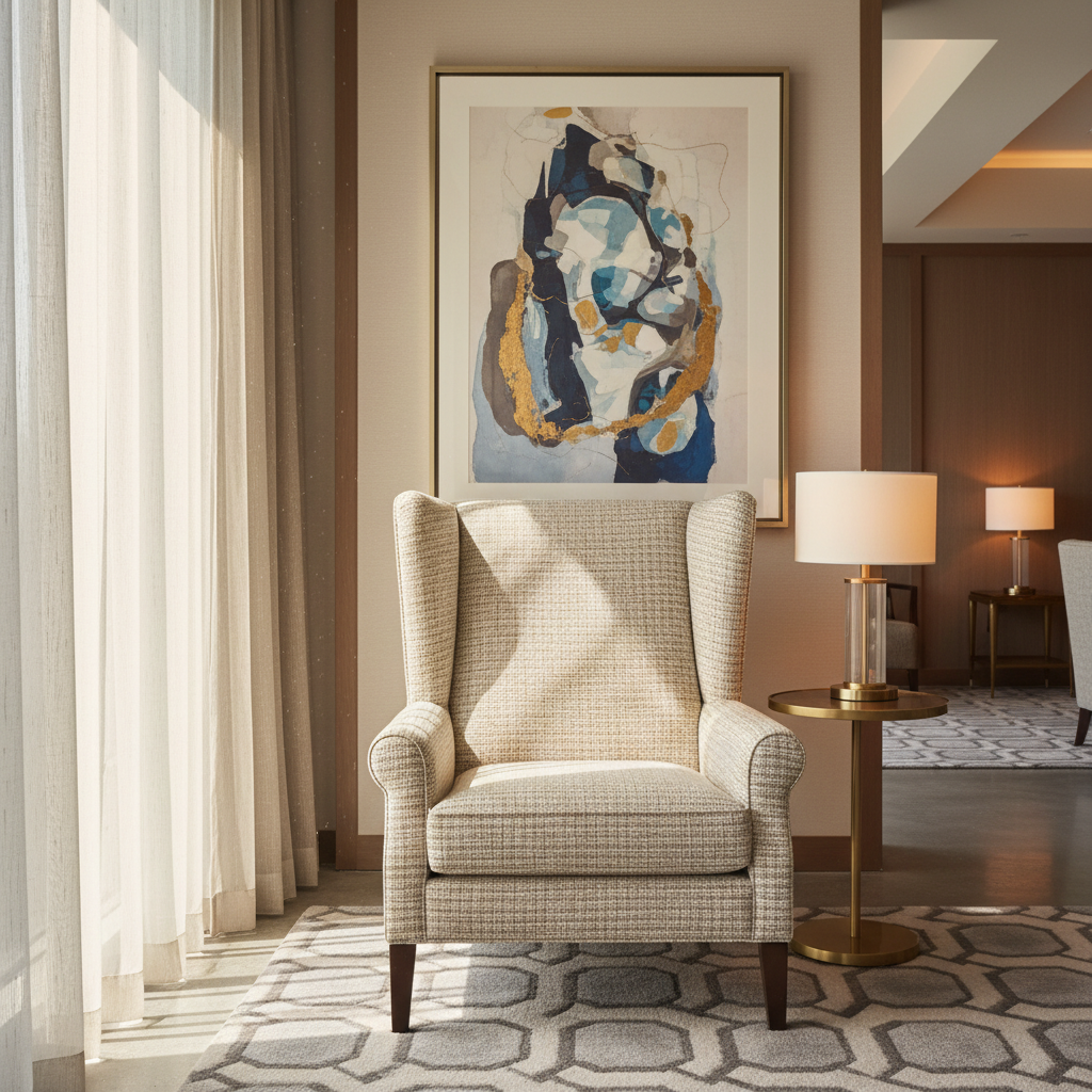 Stanley Linen Upholstered Chair | Architectural Fabrics