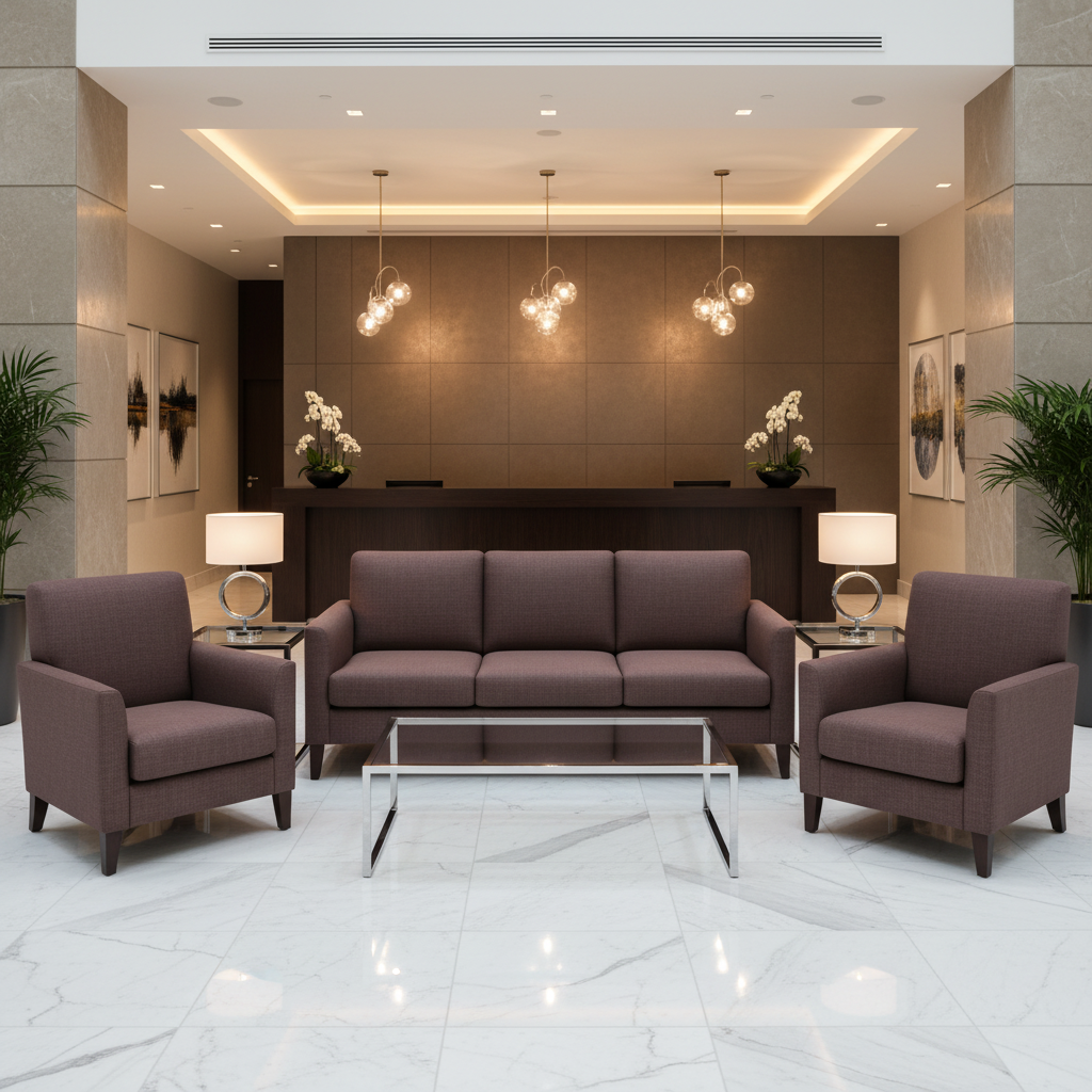 Peter Island - Aubergiine Upholstered Sofa | Architectural Fabrics
