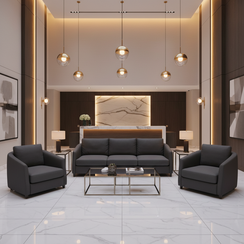 Luxury Cay - Pitch Upholstered Sofa | Architectural Fabrics