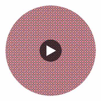 Eebe Burgundy Floral Geometric Wallcovering Circular Swatch | LA Walls