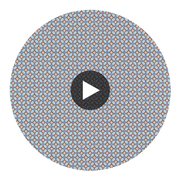 Eebe Charcoal Floral Geometric Wallcovering Circular Swatch | LA Walls