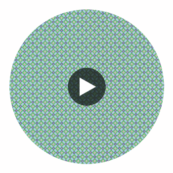 Eebe Green Floral Geometric Wallcovering Circular Swatch | LA Walls