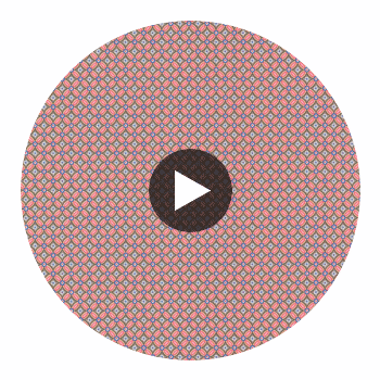 Eebe Grey Floral Geometric Wallcovering Circular Swatch | LA Walls