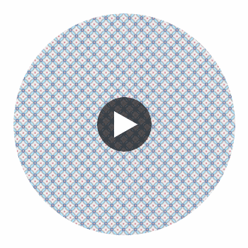 Eebe Light Blue Floral Geometric Wallcovering Circular Swatch | LA Walls