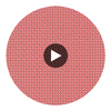 Eebe Red Floral Geometric Wallcovering Circular Swatch | LA Walls
