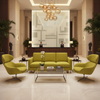 Ultrasuede  Lime  Yellow, Green Upholstered Sofa | Ultrasuede Upholstery