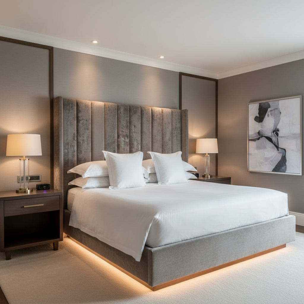 Turf Bay - Sterling Upholstered Headboard | Architectural Fabrics
