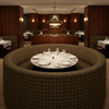 West End - Truffle Upholstered Banquette | Architectural Fabrics