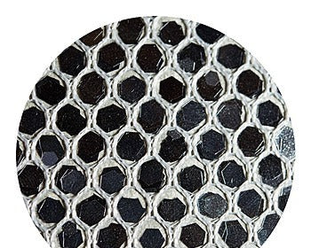 Eel Skin Sequin - White Yarns & Silver Sequin | Glitter Walls