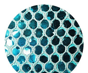 Eel Skin Sequin - Aqua Teal Blue | Glitter Walls