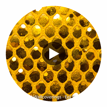 GLM-53013- Eel Skin Sequin Strong Yellow Gold designer-wallcoverings-los-angeles 2