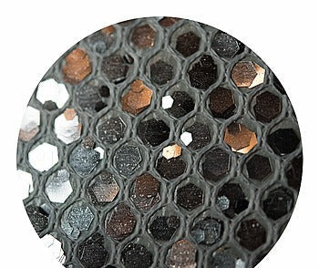 Eel Skin Sequin - Grey Yarns & Silver Sequin | Glitter Walls swatch