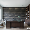 Bosa Marina Midnight Wood Plank | Hollywood Wallcoverings - Corporate Office commercial room setting