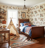 The Original Yeeha 1950's Cowboy Retro | Architectural Wallcoverings - Boys Adventure Bedroom Room Setting