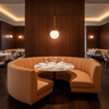 Soper Hole - Vanilla Upholstered Banquette | Architectural Fabrics