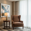 West Indian Lily - Cinnamon Upholstered Chair | Architectural Fabrics