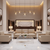 Smooth Pebble Grain Soft Fawn Upholstered Sofa | Architectural Fabrics