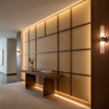 Subtle Textured Surface Golden Sand Upholstered Wall Panel | Architectural Fabrics