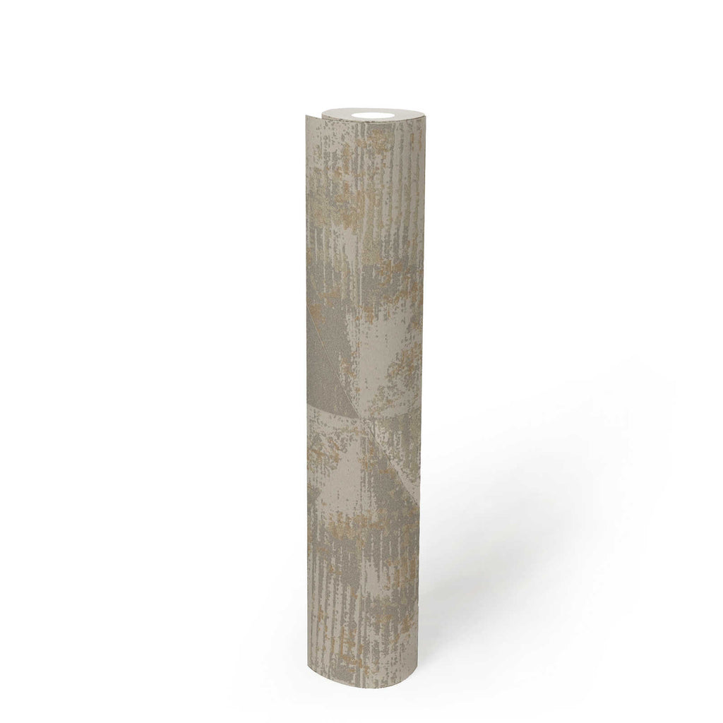 Geo Effect Beige Wallcovering | AS Creation