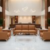 Woven Linen Weave Burnt Sienna Upholstered Sofa | Architectural Fabrics