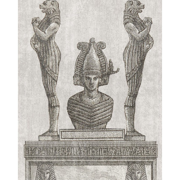 Egyptian Columns - Taupe, Grey Wallcovering | Mind the Gap