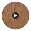 Elegante with Surface Stick - Faux Fine Wood Self Adhesive Circular Swatch | Surface Stick