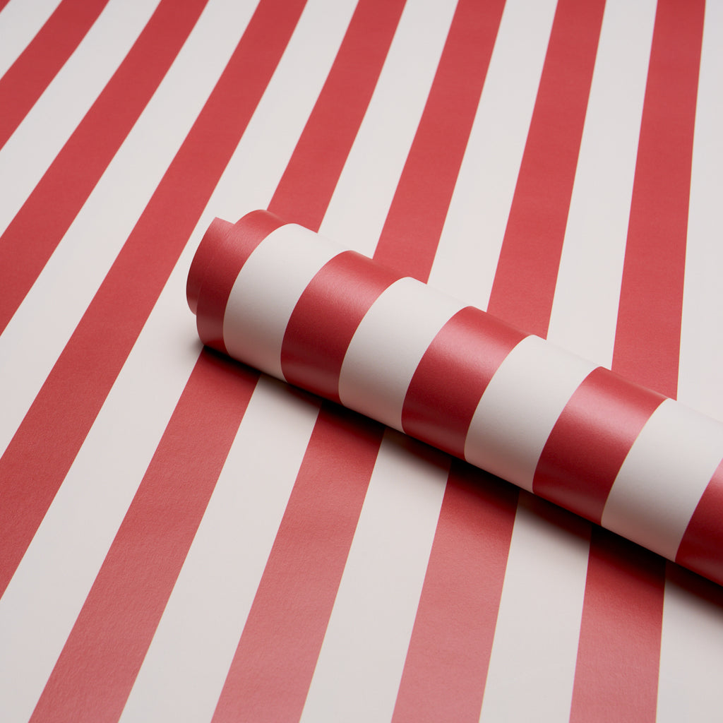Emma Stripe RED | Schumacher - Image 8