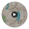 Epitome Turquoise Pea Gilver — Harlequin Circular Swatch | Harlequin
