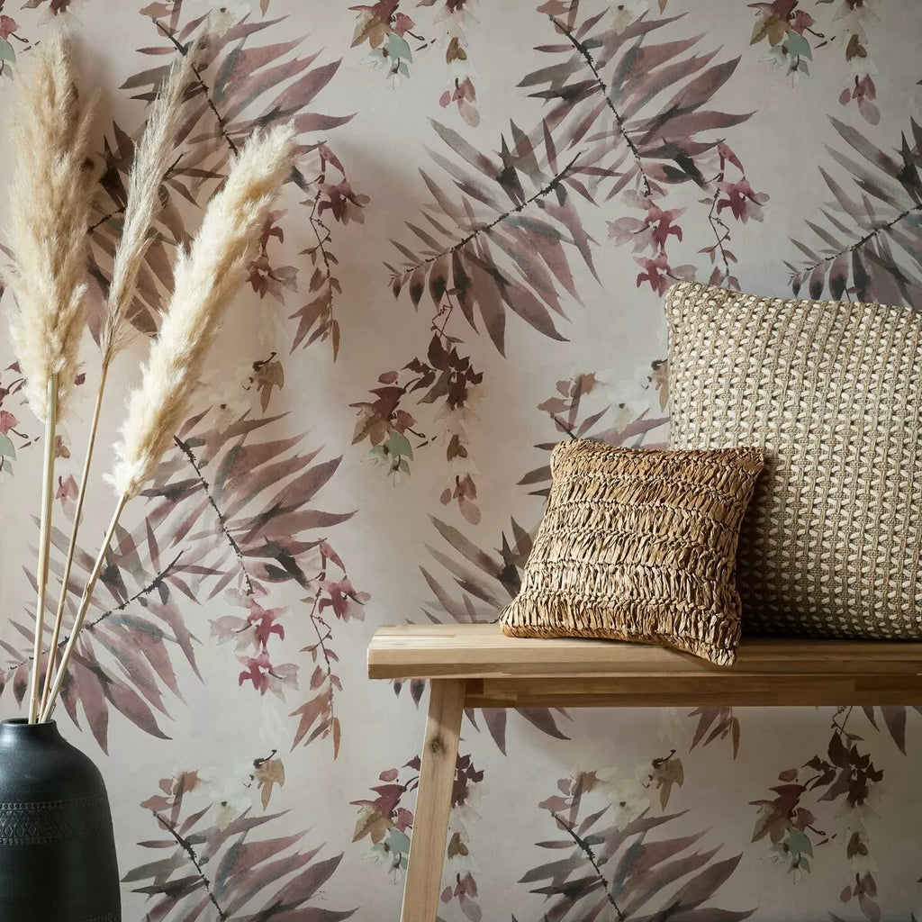 Essence Pink Quartz Luxury Floral Wallpaper - Image 2