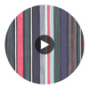 EstÃ¡tica Ebony Modern Stripe Wallcovering Circular Swatch | LA Walls