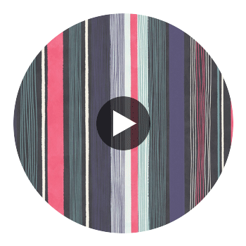 EstÃ¡tica Ebony Modern Stripe Wallcovering Circular Swatch | LA Walls