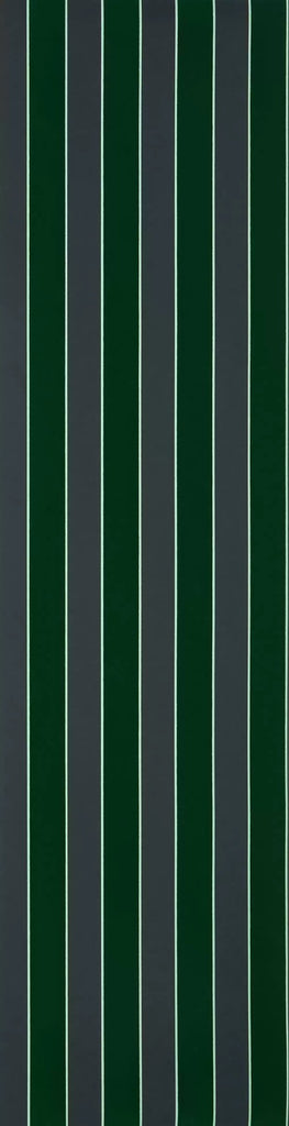Regency Flock Velvet Stripe Green | Osborne & Little Europe