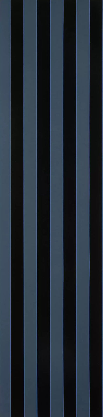 Regency Flock Velvet Stripe Navy | Osborne & Little Europe