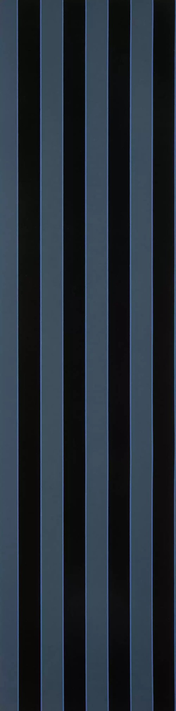 Regency Flock Velvet Stripe Navy | Osborne & Little Europe
