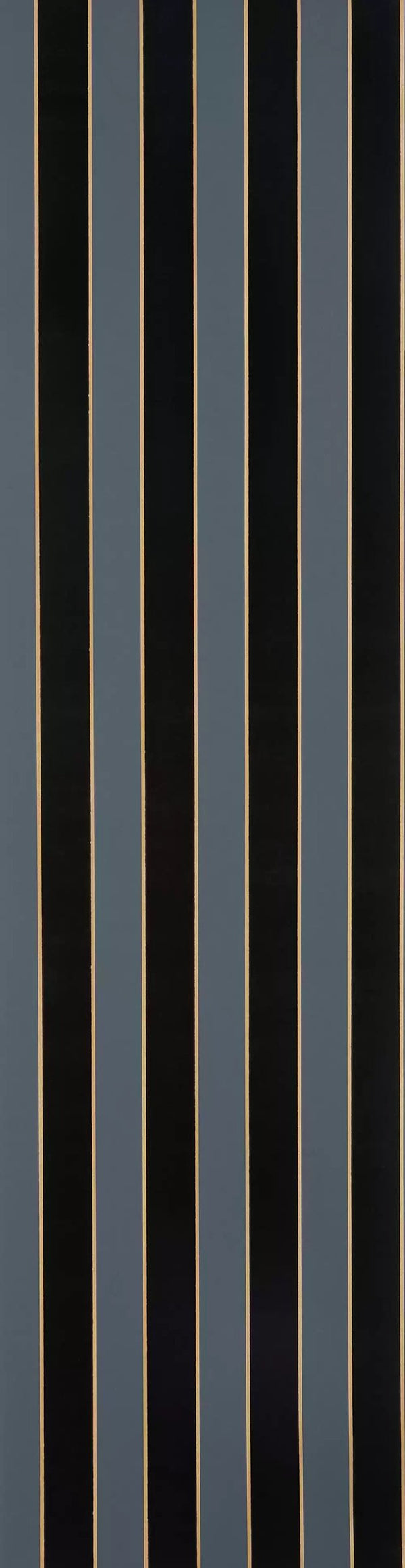 Regency Flock Velvet Stripe Black | Osborne & Little Europe