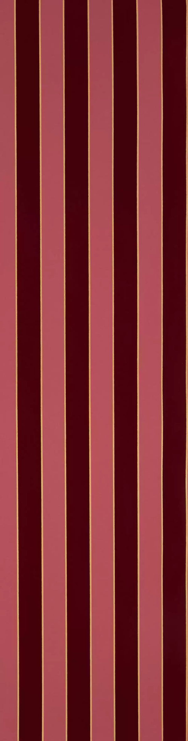 Regency Flock Velvet Stripe Red | Osborne & Little Europe