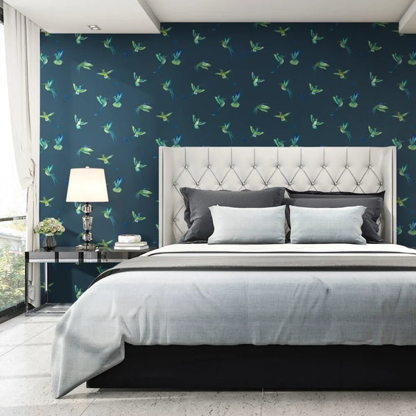 Exotic Birds Midnight Blue | Brand McKenzie