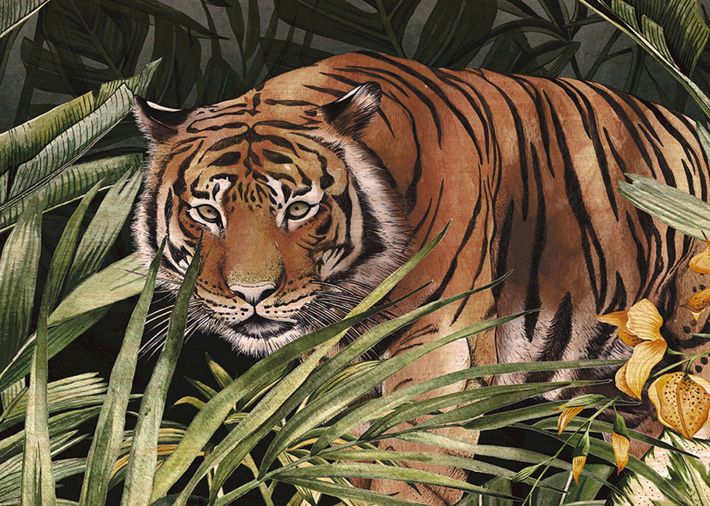 Silk Road Garden Tiger  Wallcovering -  - Image 3