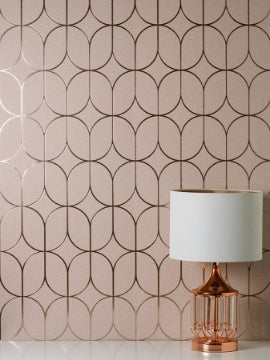 Ezra Platinum Arch Wallcovering | Jeffrey Stevens - Image 10