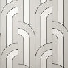 Ezra Platinum Arch Wallcovering | Jeffrey Stevens - Image 2