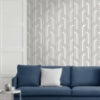 Ezra Platinum Arch Wallcovering | Jeffrey Stevens - Image 3