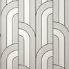 Ezra Platinum Arch Wallcovering | Jeffrey Stevens - Image 1