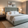 Pinnacle Rock - Parsley Upholstered Headboard | Architectural Fabrics