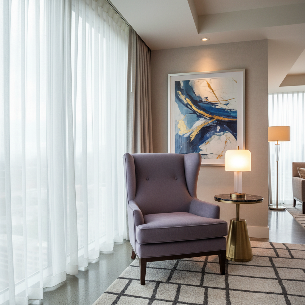 Ultrasuede Deep-Lilac - Lavender Upholstered Chair | Ultrasuede Upholstery