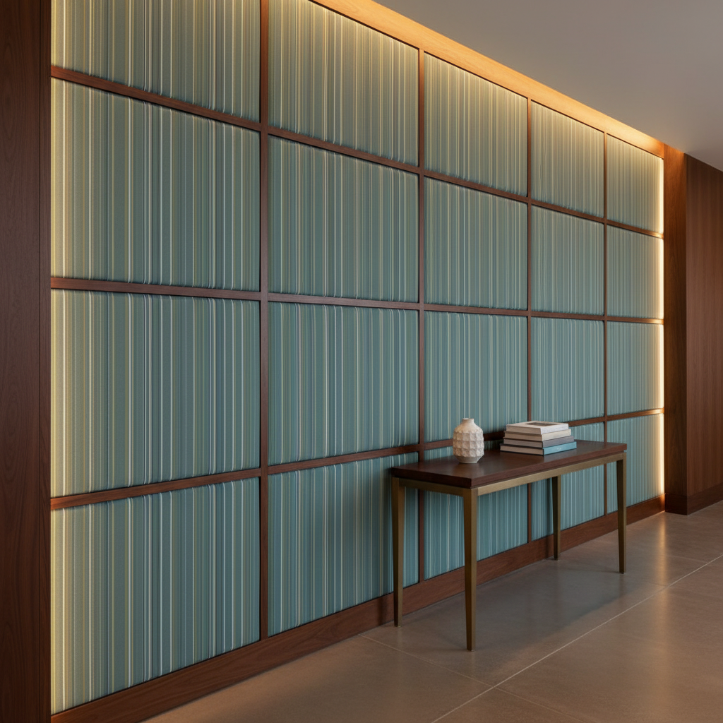 Sandy Point Stripe - Stroll Upholstered Wall Panel | Architectural Fabrics