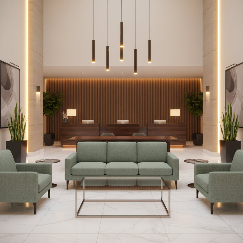 Fine Woven Texture Seafoam Green Upholstered Sofa | Architectural Fabrics