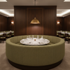 Steeple Reef - Grass Upholstered Banquette | Architectural Fabrics